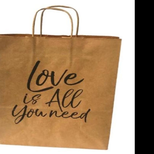 BOLSA KRAFT GDE. AMOR SLIC. DIPAK E.10 C.100